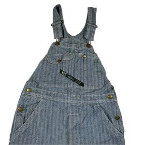 Vintage Key imperial railroad Striped pin‎ Blue denim overalls